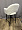 Стул Белладжио белый экомех ножки черные для кафе, ресторана, дома, кухни 1926280