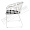 Амароне белый + подушка черная для кафе, ресторана, дома, кухни 1441132