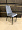 Люцерн серый бархат вертикальная прострочка ножки черные для кафе, ресторана, дома, кухни 2110789