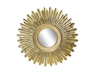Зеркало декоративное "Солнце" цвет золото d70см 94PR-21904