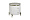 Тумбочка белая 2 ящика d51*55см 77IP-GD009-TUMB 2942749