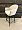 Стул Магриб New вращающийся бежевый бархат ножки черные для кафе, ресторана, дома, кухни 2014578