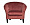 Кресло Boho низкое велюровое темно-розовое 1229360