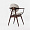 Монтана с подлокотниками светло-серая ткань, дуб (тон американский орех нью) для кафе, ресторана, до 2201878
