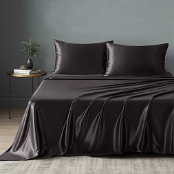 100% Natural Silk Sexy Black