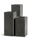 Товар Кашпо TREEZ Effectory Stone Высокий куб Тёмно-серый камень 31х31 см, в-75 см добавлен в корзину