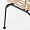 Менорка плетеный бежевый ножки металл черные для кафе, ресторана, дома, кухни 2192360