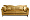 Диван Siena трехм.без мех.,велюр золотой Pad14  1713218