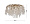 Люстра TENERA круглая потолочн. d.60*h.40см, шампань 86-9018/600 1865417