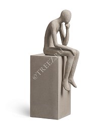 Скульптура Treez Philosopher's Stone Размышления о жизни Белый песок дл-18, ш-13, в-53 см 1/1