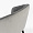 Гарда Нью вращающийся серый бархат ножки черные для кафе, ресторана, дома, кухни 2075093