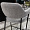 Стул Ливорно светло-серая ткань ножки черный металл для кафе, ресторана, дома, кухни 2075069