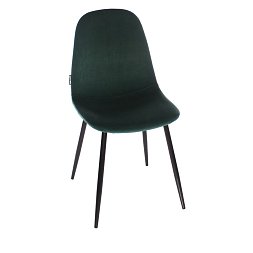 Копенгаген темно-зеленый бархат ножки черные для кафе, ресторана, дома, кухни