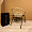 Менорка плетеный бежевый ножки металл черные для кафе, ресторана, дома, кухни 2209057