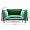 Кресло Bari зеленое 1236510
