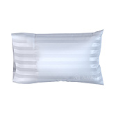 Товар Pillow Case Premium Woven Cotton Sateen Stripe White Hotel H 4/0 добавлен в корзину