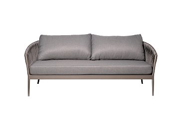 Диван двухместный "Муза" серый 81,5*190*75см, оплетка "лента" 39AR-DIV-3691 SER