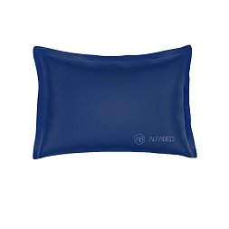 Pillow Case Royal Cotton Sateen Dark Blue 3/3