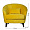 Кресло Davi велюровое желтое 1237308