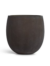 Кашпо TREEZ ERGO Concrete Чаша Тёмно-коричневый кортен д-35 см, в-35 см