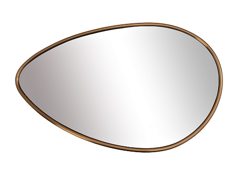 Зеркало в металл. раме золотого цвета с подсветкой LED 65*100см 19-OA-9114