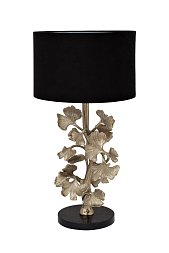 Лампа настольная "Ginkgo leaves" плафон черный h.68см 69-22088