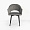 Белладжио Нью вращающийся серый бархат ножки черные для кафе, ресторана, дома, кухни 2152294