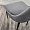 Люцерн серый бархат вертикальная прострочка ножки черные для кафе, ресторана, дома, кухни 2094808