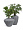 Кашпо-ваза TREEZ Effectory Cactus Дизайн-ваза Дымчато-серый песок 2880731