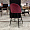 Стул Париж темно-красный бархат с прострочкой ромб ножки черные для кафе, ресторана, дома, кухни 2098154