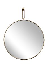 Зеркало на подвесе рама металл. цвет золото d77см 79MAL-9206-100G