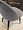 Париж темно-серый бархат с прострочкой ромб (снаружи и внутри) ножки черные для кафе, ресторана, дом 1461609