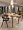 Белфаст бежевая ткань, массив бука (цвет орех) для кафе, ресторана, дома, кухни 2112112