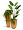 Кашпо TREEZ Effectory Metal Высокий конус Giant Сусальное золото в-120, д-46 см 1/1 2879758