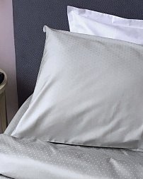 Pillow Case Premium Woven Cotton Sateen Geometry Grey Standart 4/0