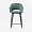 Стул Белладжио зеленая ткань ножки черные для кафе, ресторана, дома, кухни 2201293