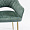 Белладжио зеленая ткань ножки золото для кафе, ресторана, дома, кухни 2201408