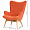 Кресло Savoy оранжевое 1228654