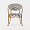 Сен-Дени плетеный черно-белый ножки светло-коричневые под бамбук для кафе, ресторана, дома, кухни 2236811
