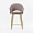 Стул Магриб Нью бежево-коричневая ткань ножки золото для кафе, ресторана, дома, кухни 2210328