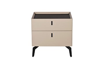 Тумбочка с двумя ящиками светлая 50*43,5*50см 77IP-NS817/1