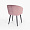 Гарда пыльно-розовый бархат ножки черные для кафе, ресторана, дома, кухни 1888083