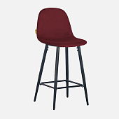 Товар Стул Копенгаген бордовый бархат ножки черные для кафе, ресторана, дома, кухни добавлен в корзину