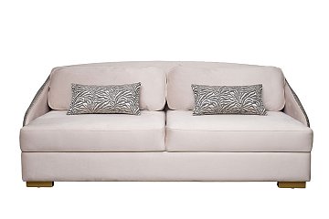 Диван Palazzo 240М трехм. раскладной бежевый/принт Colt002+Ana Beg 