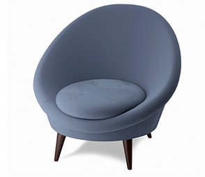 Кресло Eveline голубое