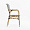 Мирамар плетеный черно-белый, ножки бежевые под бамбук для кафе, ресторана, дома, кухни 2237026