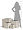 Кашпо TREEZ Effectory Beton Куб Белый песок 30х30х30 см 2878932