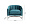 Кресло велюр сине-зеленый ZW-777 GRN SS 1321924
