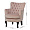 Кресло Clinton велюровое розовое 1237353