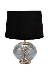 Лампа настольная "Coral" плафон чёрный d36*h58см 69-22361